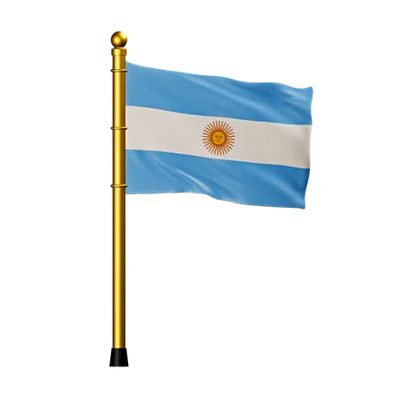 アルゼンチンの国旗  3D Icon