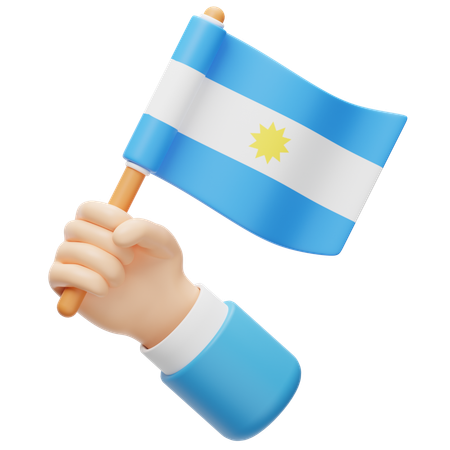 アルゼンチンの国旗  3D Icon