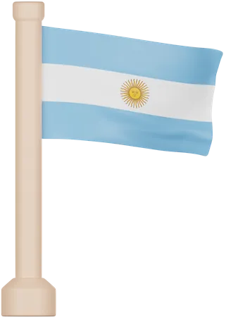 Argentina Flag 3D Icon