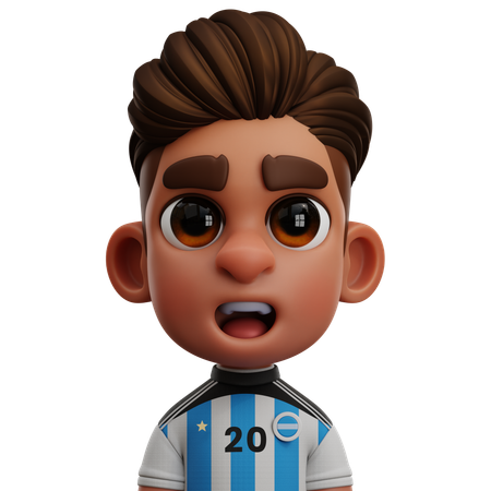 Argentinien Spieler  3D Icon