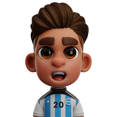 Argentinien Spieler  3D Icon