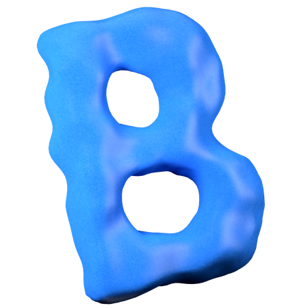 Argila letra B  3D Icon