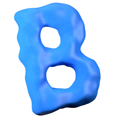 Argila letra B  3D Icon