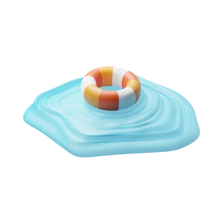Anel de natação na água  3D Icon