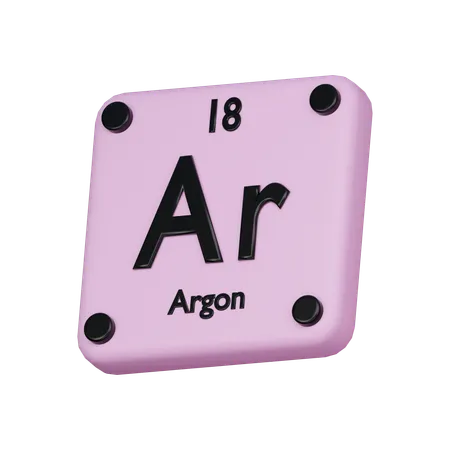 Argón  3D Icon