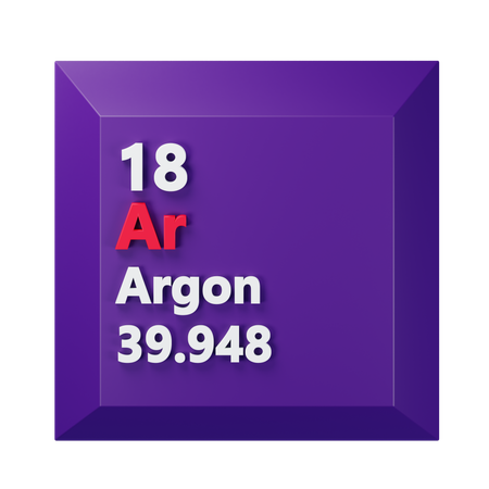 Argônio  3D Icon