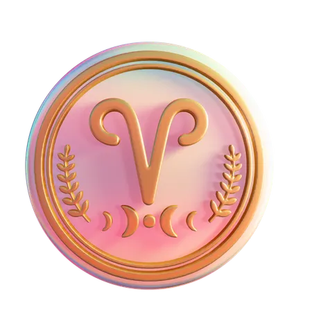 Aries Zodiac Sign  3D Icon