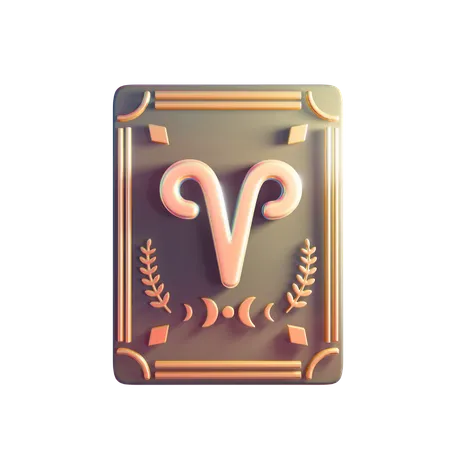 Aries Zodiac Sign  3D Icon