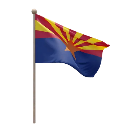 Arizona Flagpole  3D Icon