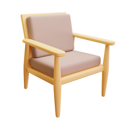 Arm Chair  3D Icon