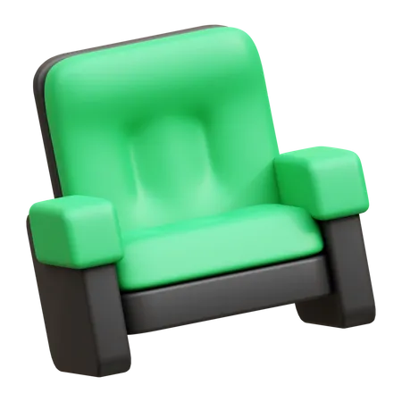 Arm Chair 3 D Render Illustration 3D Icon