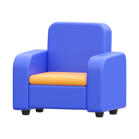 Arm Chair  3D Icon