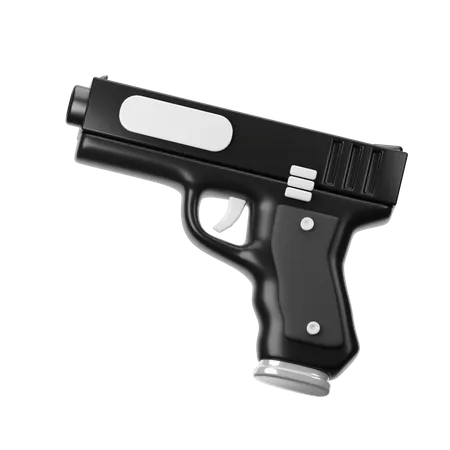 Pistola  3D Icon