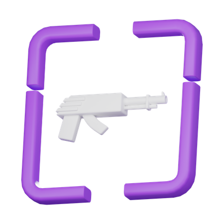 Pistola  3D Icon