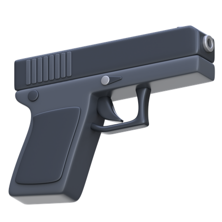 Pistola  3D Icon