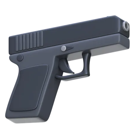 Pistola  3D Icon