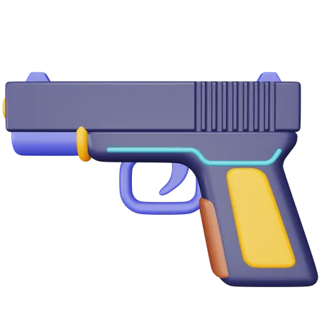 Pistola  3D Icon