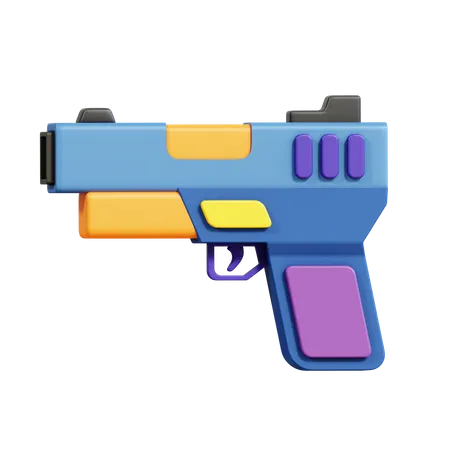 Pistola  3D Icon