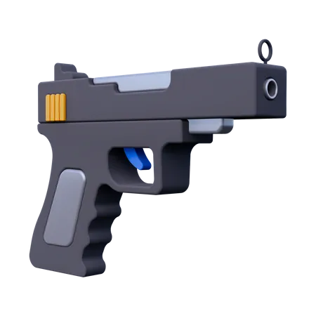 Pistola  3D Icon