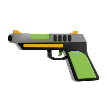 Pistola  3D Icon