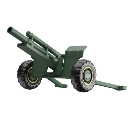 Arma de artilharia  3D Icon