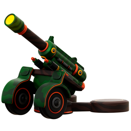 Arma de artilharia  3D Icon