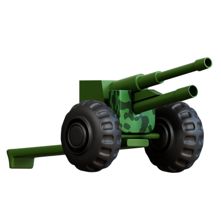 Arma de artilharia  3D Icon