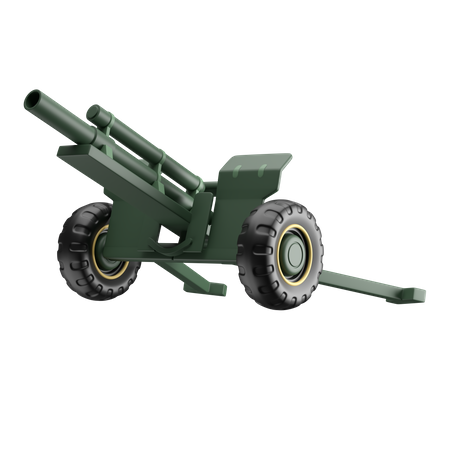 Arma de artillería  3D Icon
