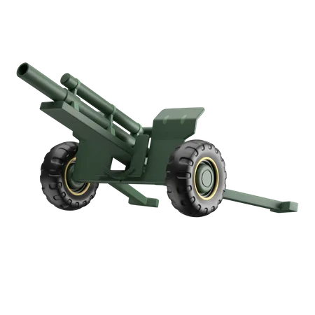 Arma de artillería  3D Icon