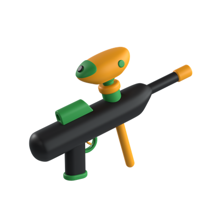 Arma de paintball  3D Icon
