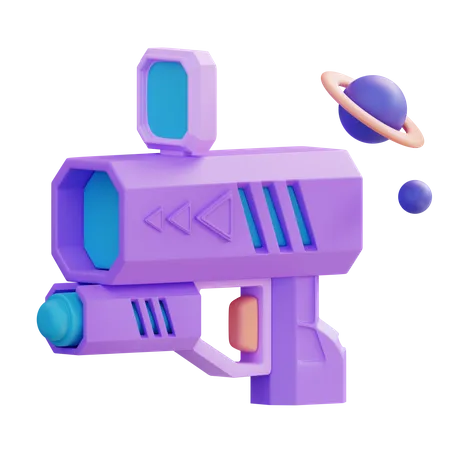 Arma Do Metaverso De Ilustracao 3 D 3D Icon