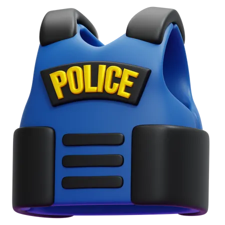 Policía armadura  3D Icon