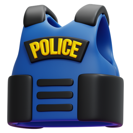 Polícia blindada  3D Icon