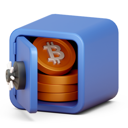 Armário de bitcoin  3D Icon