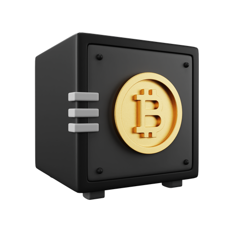 Armário de bitcoin  3D Illustration