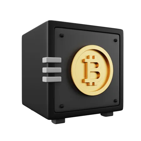 Armário de bitcoin  3D Illustration