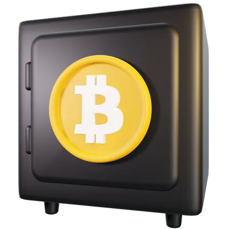 Armário de bitcoin  3D Illustration