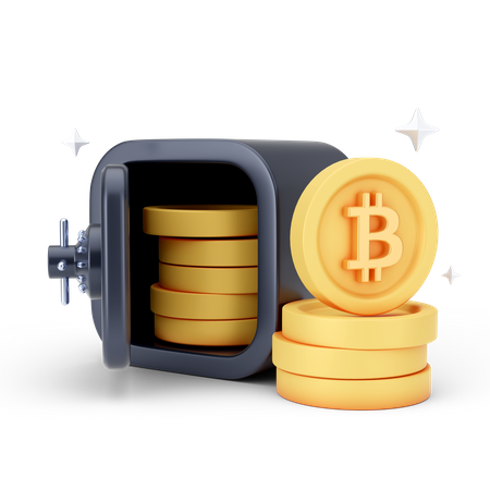 Armário de bitcoin  3D Icon