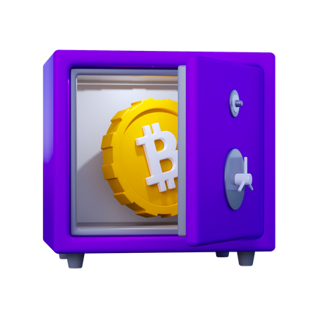 Armário de bitcoin  3D Icon