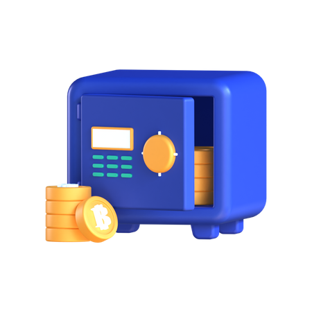 Armário de bitcoin  3D Icon