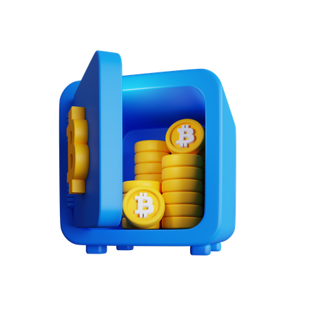 Armário de bitcoin  3D Icon