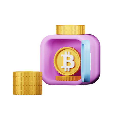 Armário de bitcoin  3D Icon