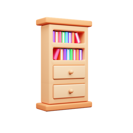 Armário de livros  3D Icon