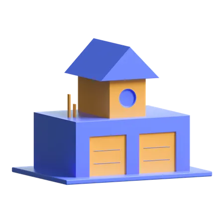 Armazém  3D Illustration