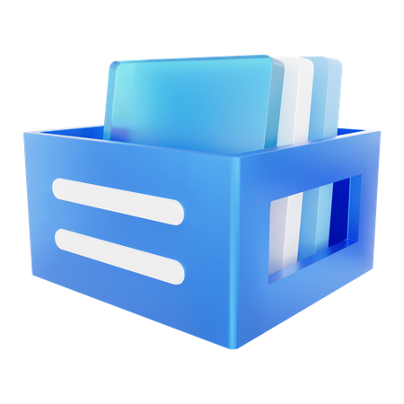Armazenamento de arquivo  3D Icon