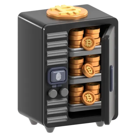 Armazenamento de bitcoins  3D Icon