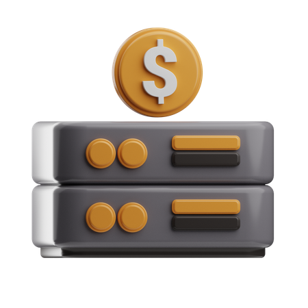 Armazenamento de dados  3D Icon