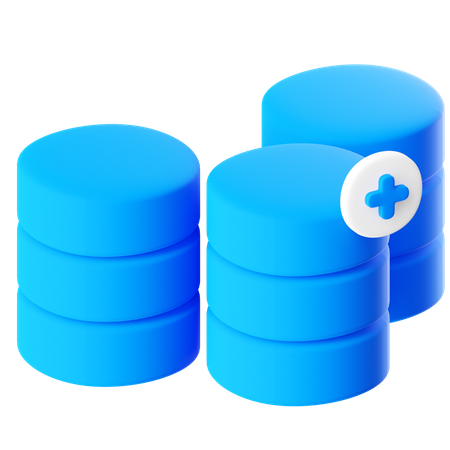 Armazenamento de dados  3D Icon