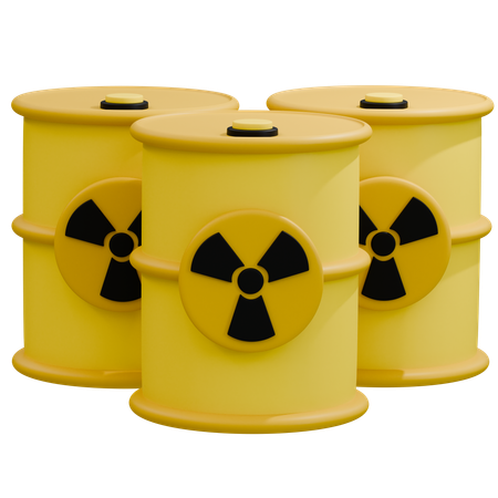 Armazenamento de materiais radioativos perigosos  3D Icon