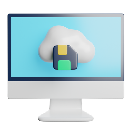 Armazenamento na núvem  3D Icon